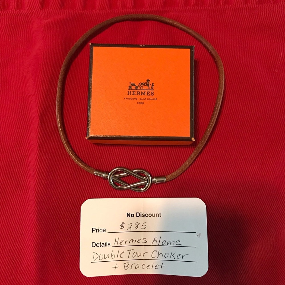 Hermes Atame Double Tour Choker Bracelet